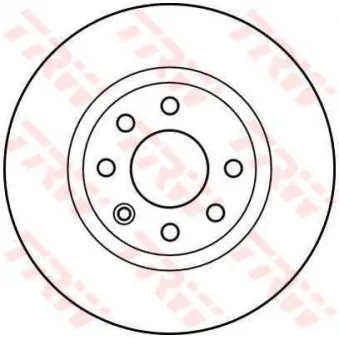 Jeu de 2 disques de frein avant TRW OEM 34102947