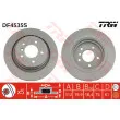 TRW DF4535S - Disque de frein arrière gauche