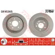 TRW DF4536S - Disque de frein arrière droit