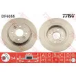 TRW DF6055 - Jeu de 2 disques de frein arrière