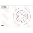 Jeu de 2 disques de frein arrière TRW [DF7996]
