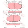 Jeu de 4 plaquettes de frein avant TRW [GDB1079]