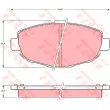 TRW GDB1184 - Jeu de 4 plaquettes de frein avant