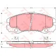 TRW GDB1436 - Jeu de 4 plaquettes de frein avant
