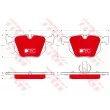 TRW GDB1499DTE - Jeu de 4 plaquettes de frein arrière