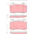 TRW GDB1537 - Jeu de 4 plaquettes de frein arrière