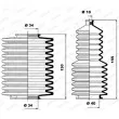 MOOG K150004 - Jeu de joints-soufflets, direction