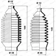 MOOG K150013 - Jeu de joints-soufflets, direction