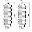 MOOG K150019 - Jeu de joints-soufflets, direction