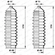 MOOG K150074 - Jeu de joints-soufflets, direction