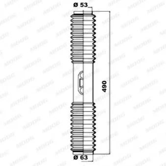 MOOG K150078 - Jeu de joints-soufflets, direction