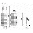 MOOG K150122 - Jeu de joints-soufflets, direction