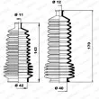 MOOG K150157 - Jeu de joints-soufflets, direction