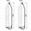 MOOG K150228 - Jeu de joints-soufflets, direction