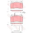 TRW GDB1645 - Jeu de 4 plaquettes de frein avant