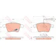 TRW GDB1651 - Jeu de 4 plaquettes de frein avant