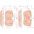 TRW GDB1827 - Jeu de 4 plaquettes de frein arrière