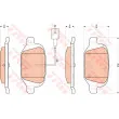 TRW GDB1894 - Jeu de 4 plaquettes de frein arrière