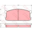 TRW GDB194 - Jeu de 4 plaquettes de frein avant