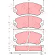 TRW GDB282 - Jeu de 4 plaquettes de frein avant