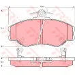 TRW GDB3089 - Jeu de 4 plaquettes de frein avant