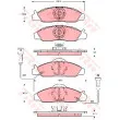 TRW GDB3134 - Jeu de 4 plaquettes de frein avant