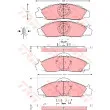 TRW GDB3281 - Jeu de 4 plaquettes de frein avant