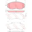 TRW GDB3326 - Jeu de 4 plaquettes de frein avant