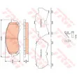 TRW GDB3469 - Jeu de 4 plaquettes de frein avant
