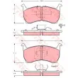 TRW GDB354 - Jeu de 4 plaquettes de frein avant