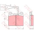 TRW GDB362 - Jeu de 4 plaquettes de frein avant