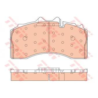 Jeu de 4 plaquettes de frein avant TRW OEM 0509290130