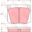TRW GDB541 - Jeu de 4 plaquettes de frein avant