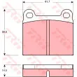 TRW GDB656 - Jeu de 4 plaquettes de frein avant