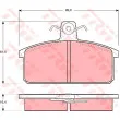 TRW GDB657 - Jeu de 4 plaquettes de frein avant