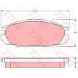 TRW GDB745 - Jeu de 4 plaquettes de frein arrière