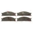 TRW GDB766 - Jeu de 4 plaquettes de frein avant