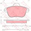 Jeu de 4 plaquettes de frein avant TRW [GDB796]