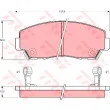 TRW GDB977 - Jeu de 4 plaquettes de frein avant