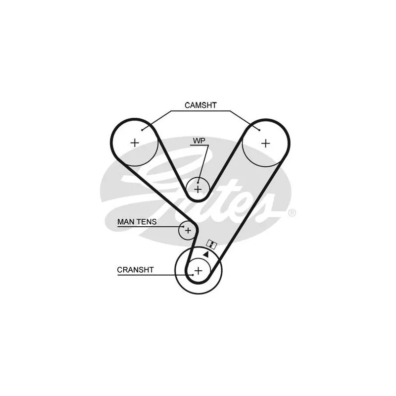 Kit de distribution GATES K015208XS - Visuel 1