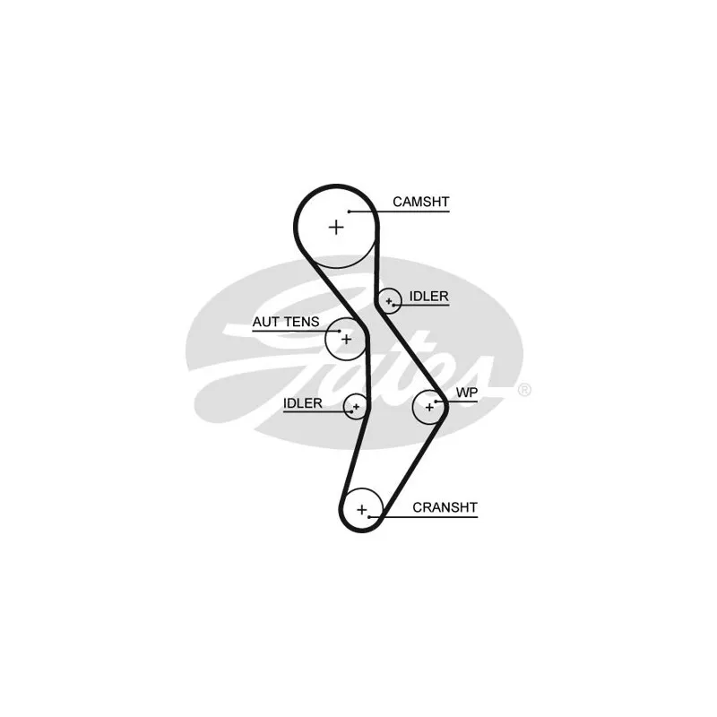 Kit de distribution GATES K025604XS - Visuel 1