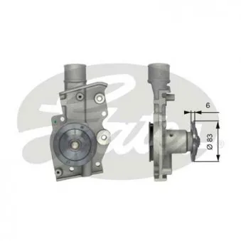 Pompe à eau GATES OEM 928X8591AA