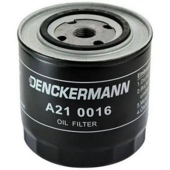 Filtre à huile DENCKERMANN A210016 pour AUDI A6 2.5 TDI - 140cv