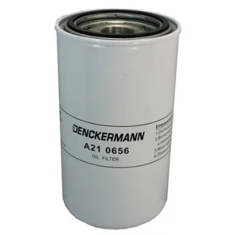 Filtre à huile DENCKERMANN A210656 pour MAN F90 SB 3000 - 330cv