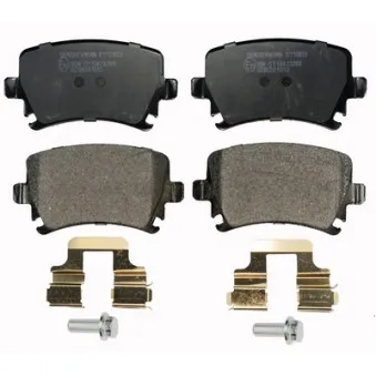 Jeu de 4 plaquettes de frein arrière DENCKERMANN OEM 3C0698451A