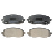 DENCKERMANN B110945 - Jeu de 4 plaquettes de frein avant