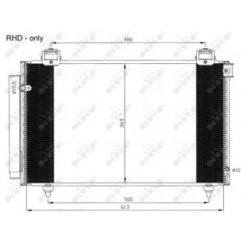 NRF 35593 - Condenseur, climatisation
