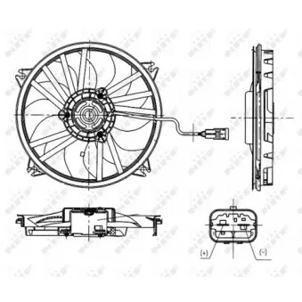 Ventilateur, refroidissement du moteur NRF OEM V22-01-1780