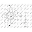 NRF 49844 - Roue du souffleur, refroidissementdu moteur