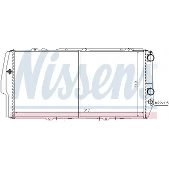 NISSENS 604781 - Radiateur, refroidissement du moteur